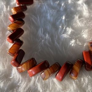 Carnelian Agate Choker Necklace